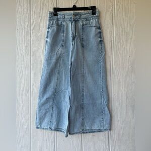 Kensie High Rise Wide Leg Ankle Jeans